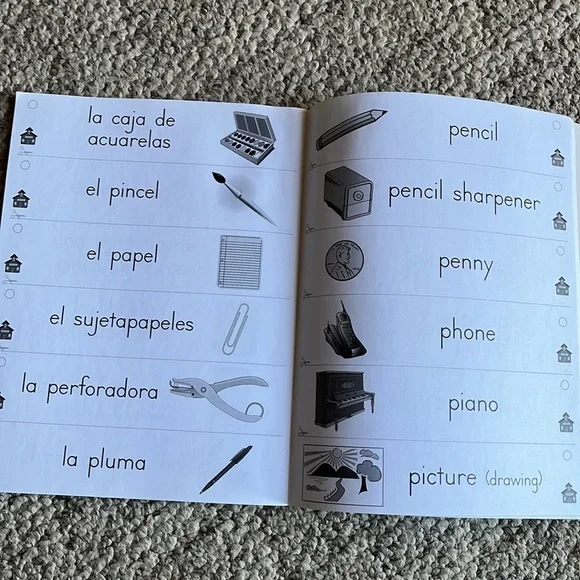 Bilingual Spanish-English Labels for School - Picture 3 of 3